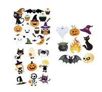 Alipis Iron on Patches for A Refreshing Look 3 Pcs Halloween Heat Transfer Stickers Set with Assorted Colour Paper Material, Festival Applique for Clothing Making