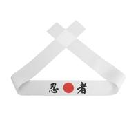 Alipis Japanese Ninja Headband for Karate and Chef Roles, White Polyester Fiber Headscarf with Lightweight Comfort and Practical Design for Cooking and Martial Arts