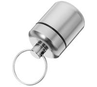 Alipis Keychain Earplug Holder and Small Earbud Travel Case, Aluminum Alloy Metal Carrying Case with Waterproof Design, Portable Earplug Organizer with Travel Keychain for High Fidelity