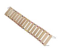 Alipis Khaki Bird Ladder Swing for Parrots and Birds, Synthetic Material Hanging for Chewing and Resting Feet, for Playing and Training in Birdcages