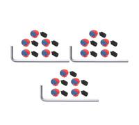 Alipis Kitchen Faucet Hole Cover Set with Hot Cold Water Markers, Sink Tap Handle Replacement Parts, 15 Hex Screws, 15 Red Blue Labels 3 Hex Wrenches for Bathroom Accessories