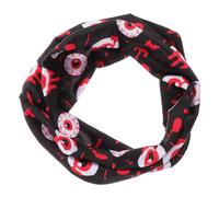Alipis Knotted Elastic Band Halloween Headband for Women, Comfortable Fabric Material, Nonslip Design, for Halloween Parties and Themed Gatherings, Black Boo Headband