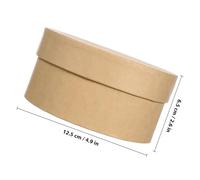 Alipis Kraft Paper Box for Cakes and Candies with Smooth Surface and Easy to Carry, Simple Elegant Design for Baking Storage and Packaging