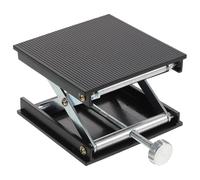 Alipis Laboratory Stand Heavy Duty Adjustable Height Scissor Jack for Woodworking and Experimental Workbench 12.00x9.00x6.50cm Black Abs