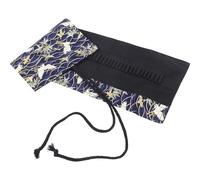 Alipis Large Capacity Canvas Pencil Roll Up Organizer Bag Portable Pen Pouch with Slots Space-Saving Storage for Colored Pencils and Pens Cotton Material for Students and Artists