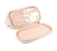 Alipis Large Capacity Toiletry Bag for Travel Portable Canvas Makeup Bag Organizer Pockets for Cosmetics Storage and Toiletries The Go