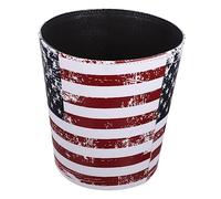 Alipis Large PU Leather Waste Container Decorative Trash Can Storage Bucket for Home Office Stylish European Style Garbage Bin Without Lid Tear-resistant Design for Neat Living Spaces