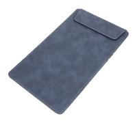 Alipis Leather Menu Holder Clipboard A5 15X25Cm Blue Denim Paper File Organizer Document Folder for Restaurant Office Use