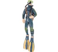 Alipis Lifelike Diver Figurine for Fish Tank Landscape Decoration Abs