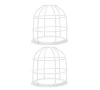 Alipis Light Bulb Cage Guard Metal Cage Lampshade Lamp Guard 2pcs for Work Light Protective Bulb Cage and Warehouses Impact Resistant 5.71In
