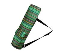 Alipis Lightweight Oxford Cloth Yoga Mat Bags for Women with National Style Printing, Cylinder Shape, Easy to Use for Shopping and Travel, Practical Yoga Mat Carry Bag with Spacious