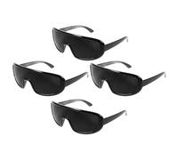 Alipis Lightweight Pinhole Corrective Glasses Suitable for Men and Women 4pcs with Plastic Frame, Stylish and Portable Eyeglass for Daily Use and Outdoor Activities