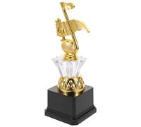 Alipis Lightweight Plastic Music Trophy Golden Singing Award Cup for School Events Parties Competitions Reward Encouraging Arts Participation