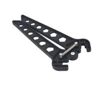 Alipis Loaded Bow Stand Black Spring for Compound and Traditional Bows | Clips to Bottom Limb, Portable Storage between Shots, Scissors Style, Field and 3d Shoot Range Use