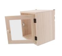 Alipis Lockable Wall Mounted Outdoor Milk Box with Secure Key Storage Spacious Lid Design Weatherproof Construction for Fresh Milk Mail and Parcel