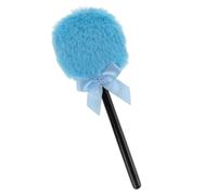 Alipis Lollipop Shape Makeup Puff Plush Cosmetic Powder Puff with Long Handle, Absorbs Sweat, Blue for Stage Performances and