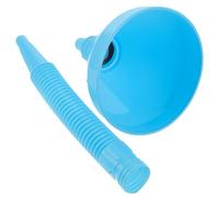 Alipis Long Oil Funnel Filter Mesh and Flexible Hose 130mm Diameter Sky Blue for Car and Motorcycle Filling Engine Oil Gasoline Kerosene Automotive Use