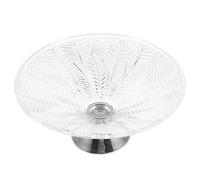Alipis Luxury Countertop Fruit Bowl High Base Glass Bowl for Decor Footed Design Fruits Storage