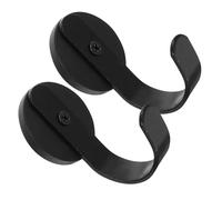 Alipis Magnetic Wreath Hanger Hooks Black Iron Material for Front Door 2pcs with Versatile Compatibility and Space-saving Design, for Indoor Home Layouts and Everyday Essentials