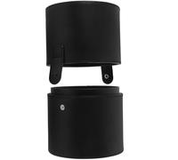 Alipis Makeup Brush Holder and Organizer Large Black Cosmetic Case Portable Travel Brush Storage Bucket with Lid for Professional Artists and Daily Use