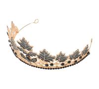 Alipis Maple Leaf Crown Headpiece Sparkling Hairband for Women Birthday Tiara Goddess Carnival Festival Queen Hair Decor Costume