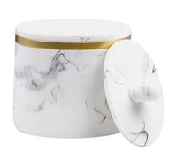 Alipis Marble Pattern Toothpick Box with Lid Resin Storage Holder