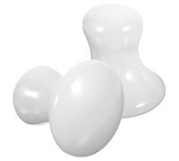Alipis Massaging Jade Mushroom Stones 2Pcs White for Facial Gua Sha Beauty Therapy and Hot Cold Compress
