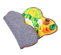 Alipis Mat Material for Bone-shaped Sniffing Dogs, Interactive Puppy Foraging Mat Made from Safe Lint Enhances Olfactory Training Effectiveness, for Food-finding Slow Feeding Games