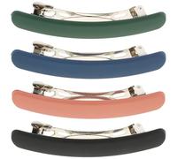 Alipis Matte French Hair Barrette Clips Simple and Modern Design 4pcs with Strong Grip Plastic Spring Hair Accessories for Women and Girls for Parties and Banquets