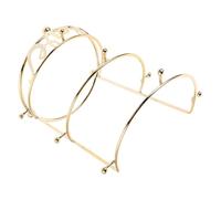 Alipis Metal Crown Display Stand Headband Holder -tier with Large Steady Base Preventing Pressure Marks and Slipping , for Wedding Backstage Desks and Bridal Stores
