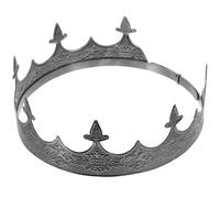 Alipis Metal Crown Headband Adjustable for Men Strong Structure Headdress Prop for Theatre and Costume Use