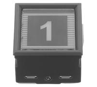 Alipis Metal Elevator Push Button Replacement 1St Digit Square Button Dc24V Green Light for Commercial and Residential Elevator Control Panels Industrial Switch