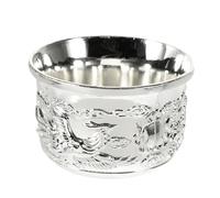 Alipis Metal Embossed Wine Cup Vintage Style Wine Holder for Party Restaurant Home Accessory Reusable Drink Cup