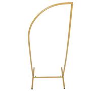 Alipis Metal Wedding Arch Backdrop Stand Half Moon 0.5x1.2m Gold Party Decoration Arch Frame for Wedding Ceremony Shower Birthday Balloon Floral Display
