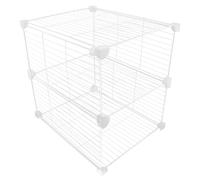Alipis Metal Wire Freezer Divider Basket 30X37X36Cm with Adjustable Shelf Height 17Cm, Refrigerator Wire Storage Organizer Bin for Chest Freezer and Fridge Partition, for Seafood and Food