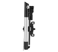 Alipis Mini Bike Pump Handheld High Pressure Tire Inflator with Bracket | Aluminium Alloy Build, Switchable American and French Valves, Black Finish, Compact Grip for Cycling Use