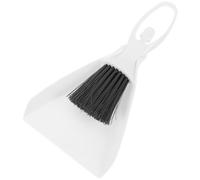 Alipis Mini Broom and Dustpan for Small Animal Cage Cleaning, White Plastic, Efficient and Easy to Use, for Keyboard and Desktop Cleaning at Home