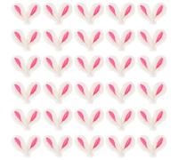 Alipis Mini Bunny Ears: 30pcs Plush Rabbit Ear Hair Clip - Rabbit Charm for Diy Crafts Easter Party Decorations Women Girl Hair Accessories