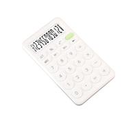 Alipis Mini Candy Color 8-Digit Basic Calculator for Students and Office Use, White Desktop Calculator for School Learning and Accounting Tasks