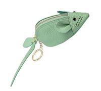 Alipis Mini Change Pouch Cute Mouse Coin Purse Small Leather Wallet for Women Featuring Zipper Closure and Material for Daily and Travel Use Random Color