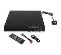 Alipis Mini Dvd Player for Home Use with High-resolution Vcd and CD Playback Compact Multimedia Disc Player with 229 Uk Plug Compatible with Ac100-240v for Tv and Stereo Systems