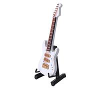 Alipis Mini Electric Guitar Model Miniature Guitar Decor Birthday Prop Ornament Wood Craftwork