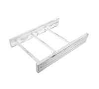 Alipis Mini Ladder Towel Rack for Bathroom in White Wood, Multifunctional Freestanding Storage Ladder with Easy-to-grip Design, for Country Bathroom Decor and Farmhouse Style