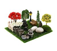 Alipis Mini Landscape Ornaments Small Fake Tuft Foliage Garden Decoration Indoor Miniature Dollhouse Doll House Dollhouse Dressing Item Moss Cottage Faux Decorative