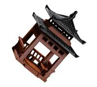 Alipis Mini Pavilion Aquarium Ornament for Fish Tank Landscaping Reusable Micro Landscape Decoration with Fine Detail Versatile Bonsai Model for Garden Home Office and Aquarium Desktop