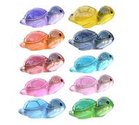 Alipis Mini Resin Turtles Luminous Turtle Figurines 10 Pcs Glow in the Dark Mini Turtle Decorations for Garden Dollhouse Terrarium Potted Plants and Micro Landscape