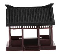 Alipis Miniature Asian Pagoda Ornament for Fairy Garden and Aquarium Decor Traditional Chinese Bonsai Pavilion Sculpture Compact Model for Architectural Display and Desktop Accessories