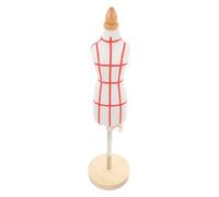 Alipis Miniature Doll Dress Form 1/4 Size Adjustable Height with Pinewood Base Assorted Colour Professional Display for Creating Smaller Scale Garments and Teaching Fashion Design