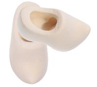 Alipis Miniature Dutch Wooden Clogs Keychain 4cm Pair Unpainted DIY Craft Doll House Accessory for Micro Landscape Models and Dollhouse Supplies