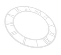 Alipis Mirror Wall Clock Stickers 30cm round Acrylic Roman Numerals Self-adhesive Large DIY Number Clock Face for Living Room and Bedroom Decoration
